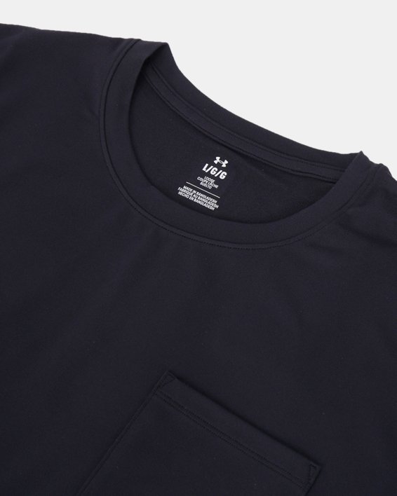 男士UA Meridian Pocket短袖T恤 in Black image number 6